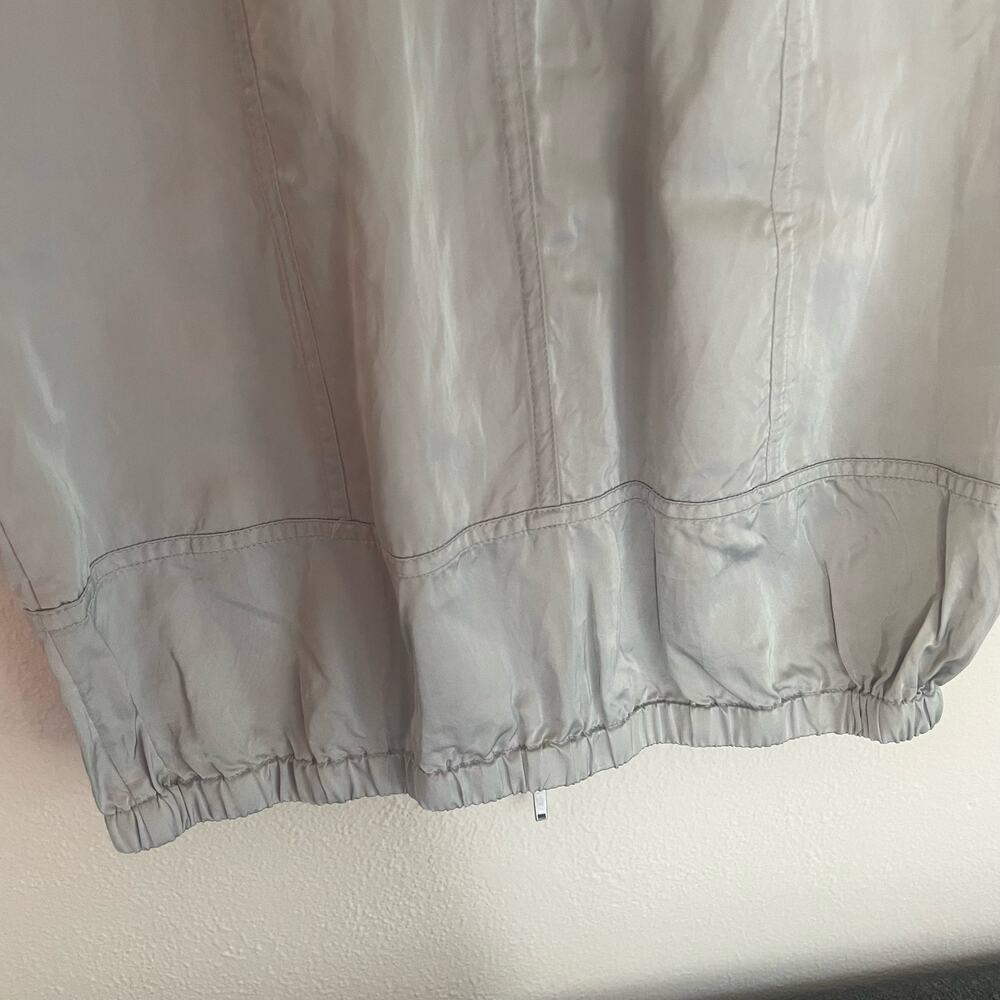 KAREN MILLEN Womens sz 4 silver dress metallic short sleeve summer festival - Picture 10 of 13